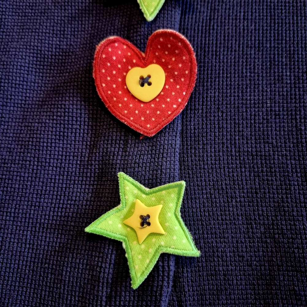 Gymboree girls size x small or 9-18 months blue rainbow label sweater GUC - Picture 5 of 8